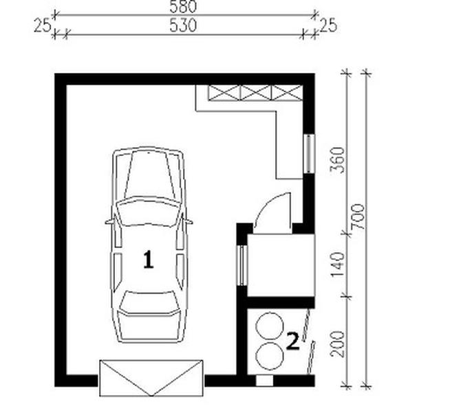 Garaż / Budynek gospodarczy G101
