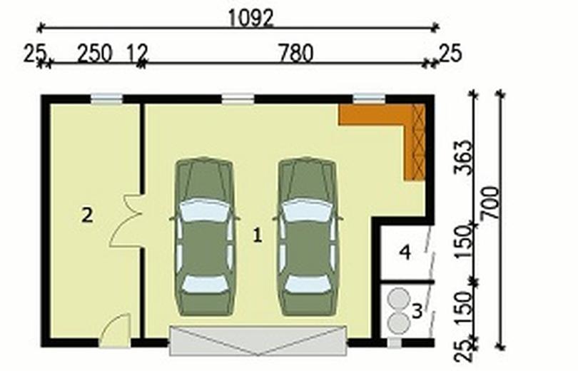 Garaż / Budynek gospodarczy G103