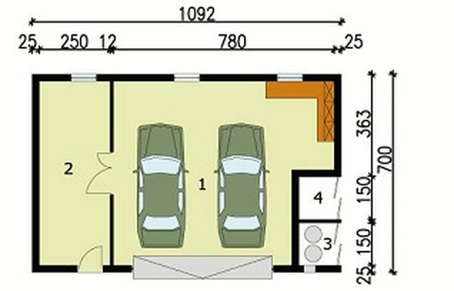 Garaż / Budynek gospodarczy G103