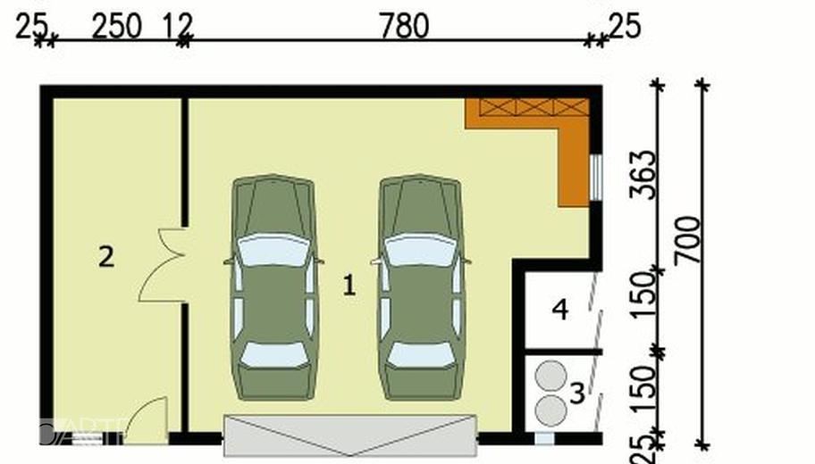 Garaż / Budynek gospodarczy G104
