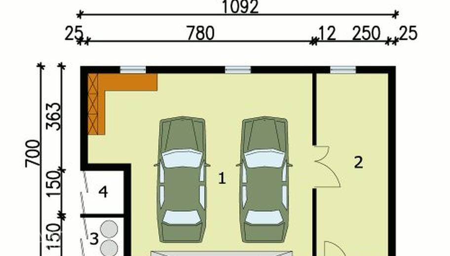 Garaż / Budynek gospodarczy G105