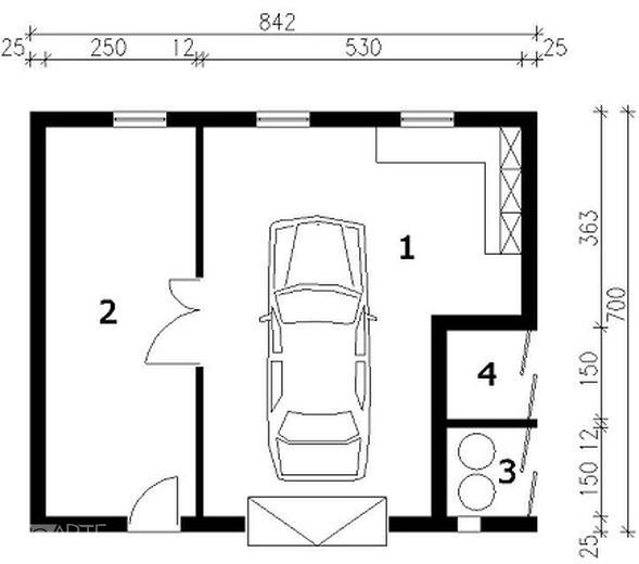 Garaż / Budynek gospodarczy G106