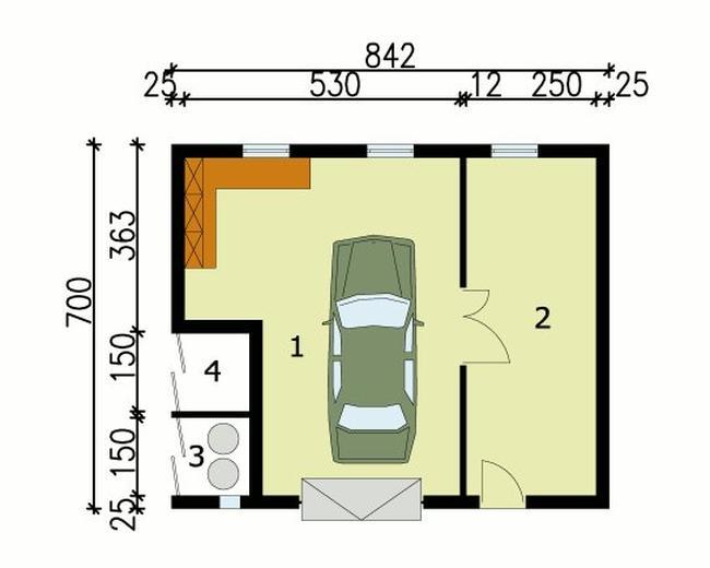 Garaż / Budynek gospodarczy G108