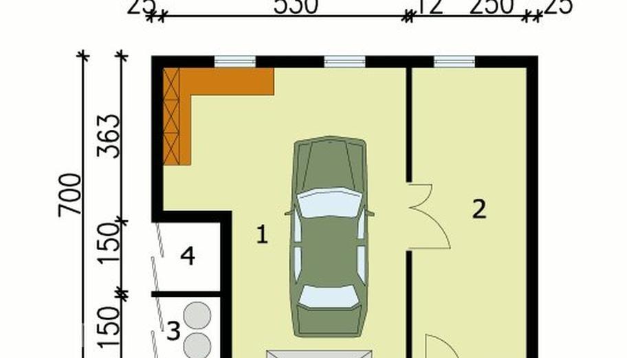 Garaż / Budynek gospodarczy G108