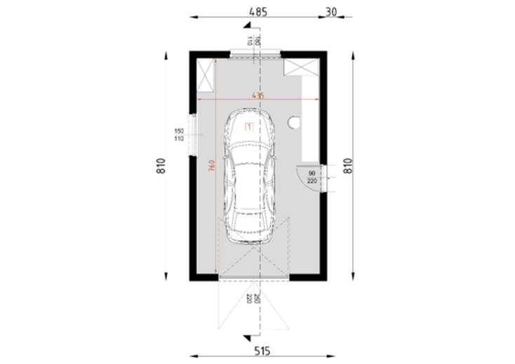 Garaż G11 (drewniany)