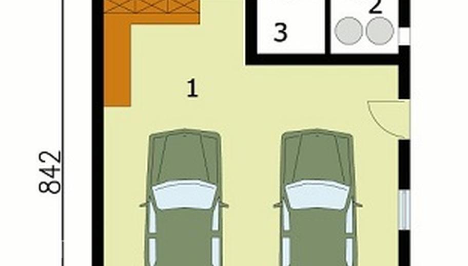 Garaż / Budynek gospodarczy G110