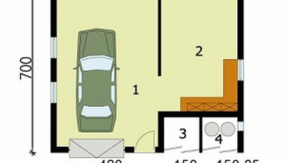 Garaż / Budynek gospodarczy G116