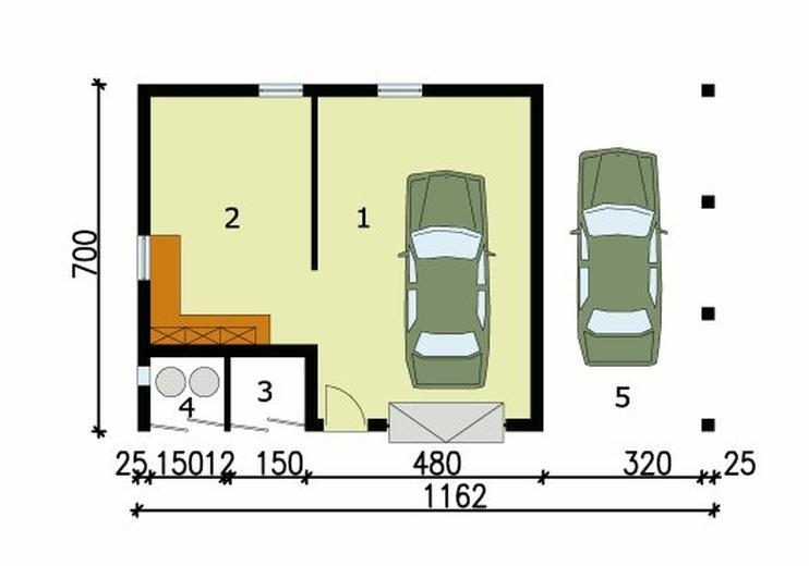 Garaż / Budynek gospodarczy G118