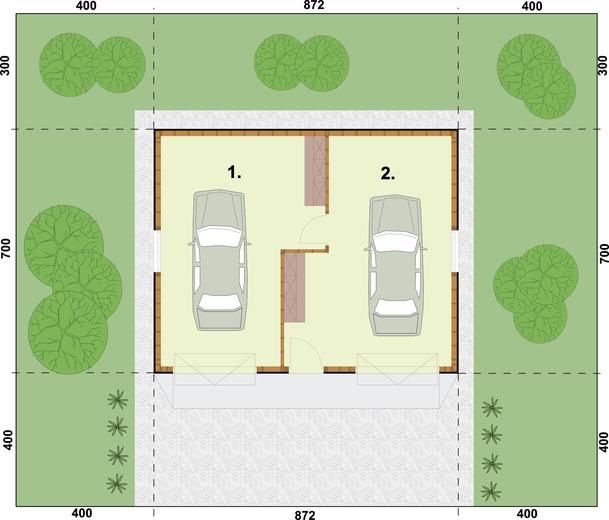 Garaż / Budynek gospodarczy G11 (drewniany)