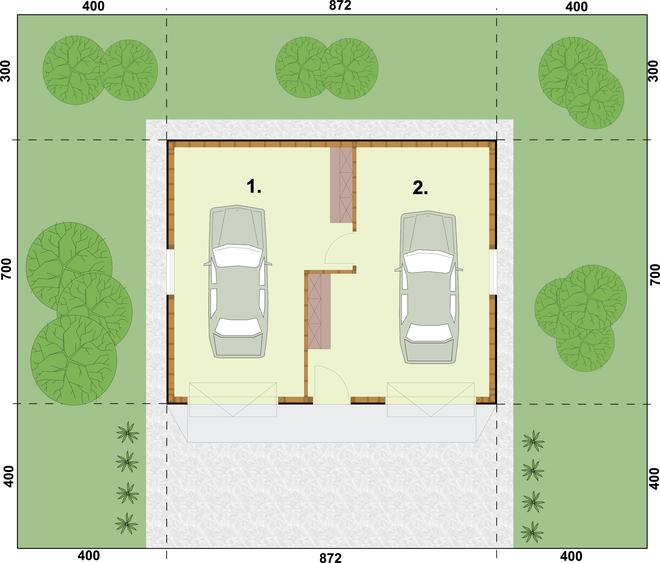 Garaż / Budynek gospodarczy G11 (drewniany)