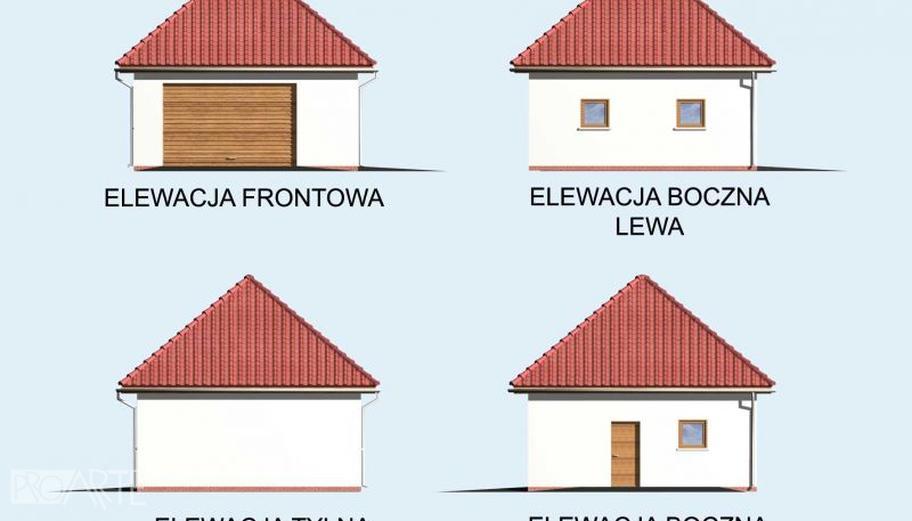 Garaż z podpiwniczeniem / Budynek gospodarczy z podpiwniczeniem G12