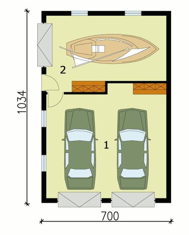 Garaż / Budynek gospodarczy G130