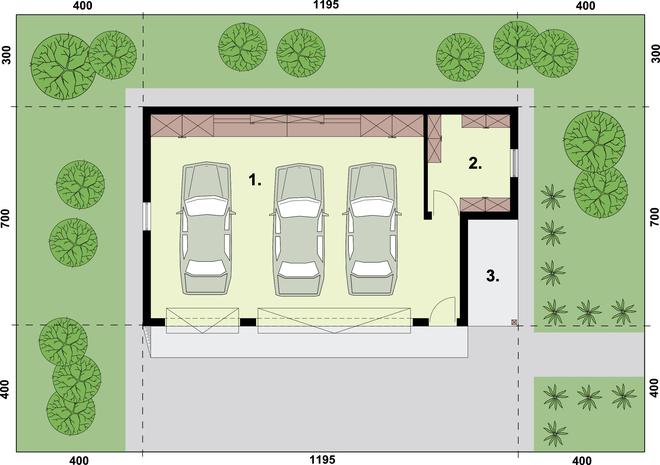 Garaż / Budynek gospodarczy G158