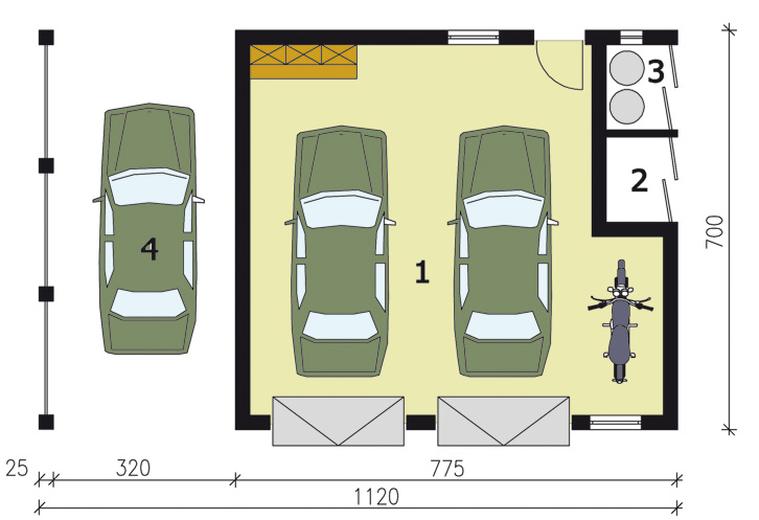 Garaż / Budynek gospodarczy G179 (drewniany)