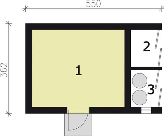 Budynek gospodarczy G180  (drewniany)