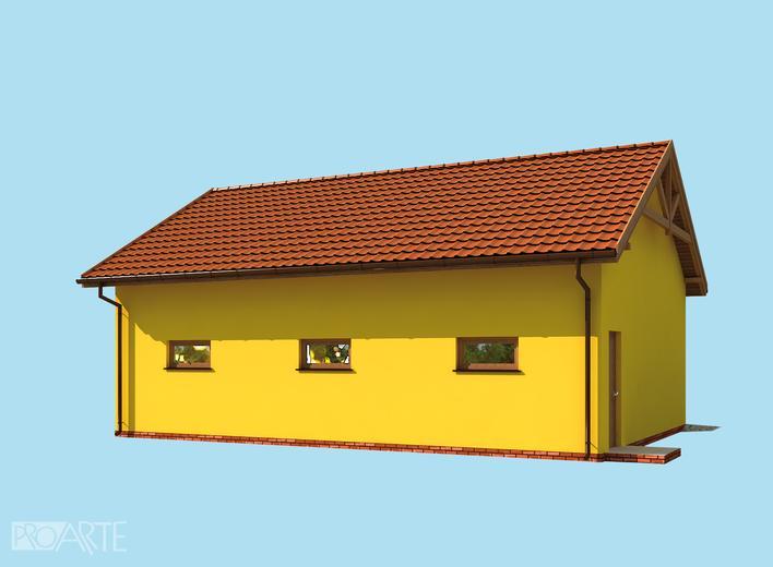 Garaż / Budynek gospodarczy G197 (drewniany)