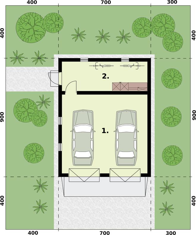 Garaż / Budynek gospodarczy G1A