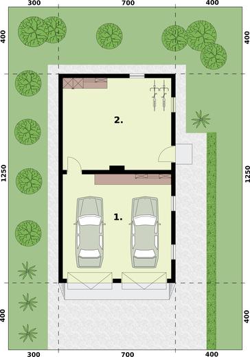 Garaż / Budynek gospodarczy G1m 