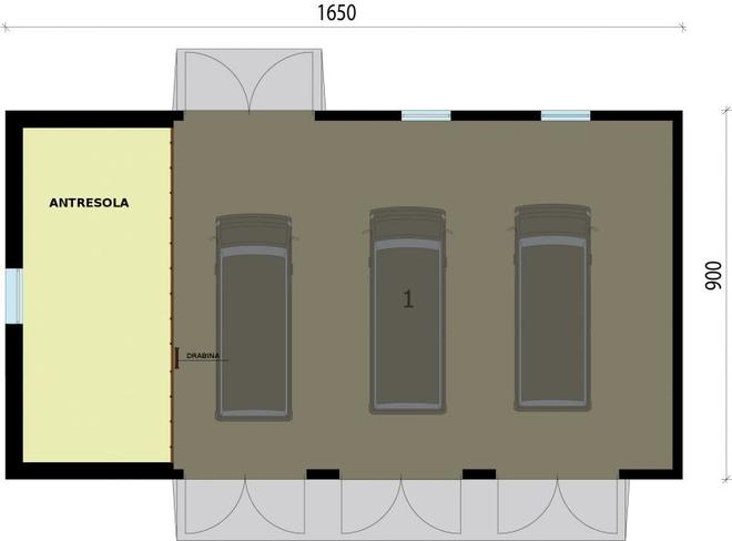 Budynek garażowo-magazynowy / Gospodarczy / Garaż G206