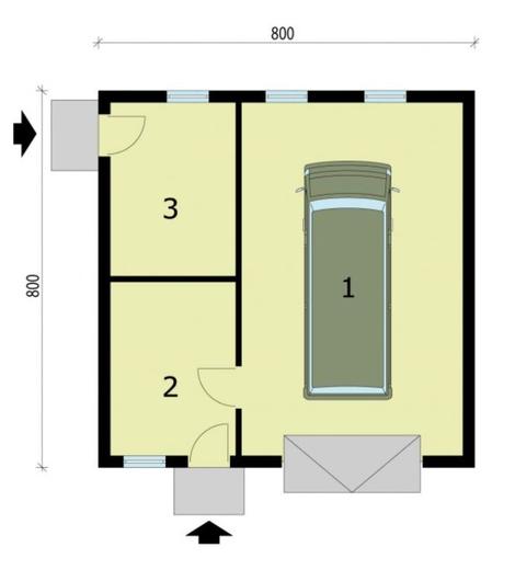 Garaż / Budynek gospodarczy G207