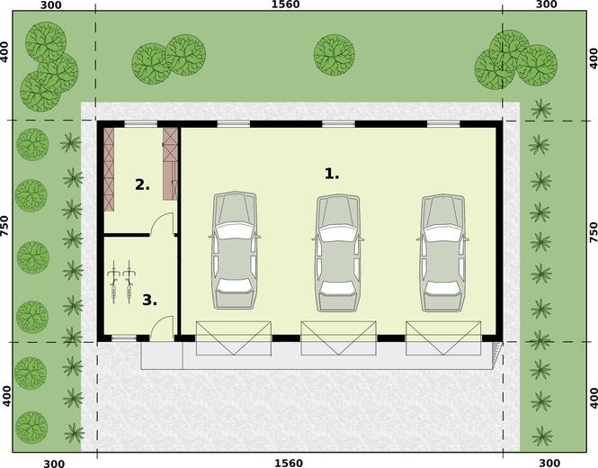 Budynek gospodarczy / Garaż G217