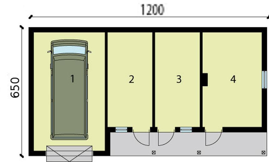 Garaż / Budynek gospodarczy G222