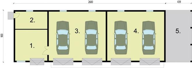 Budynek gospodarczy / Garaż G225