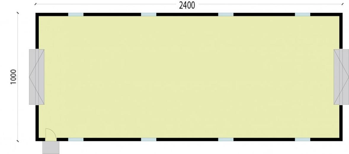 Budynek gospodarczy / Garaż G228C (drewniany)