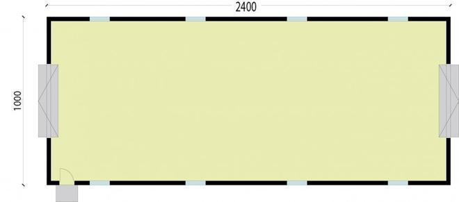 Budynek gospodarczy / Garaż G228C (drewniany)