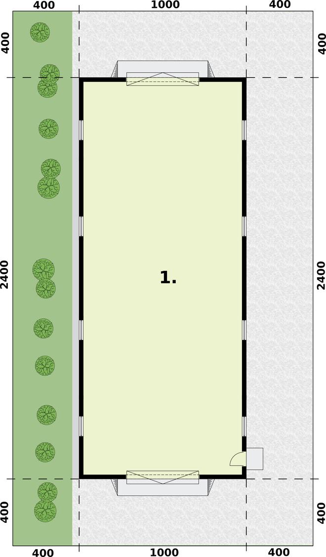Budynek gospodarczy / Garaż G228C