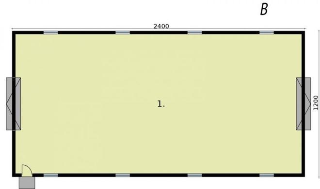 Budynek gospodarczy / Garaż G229B