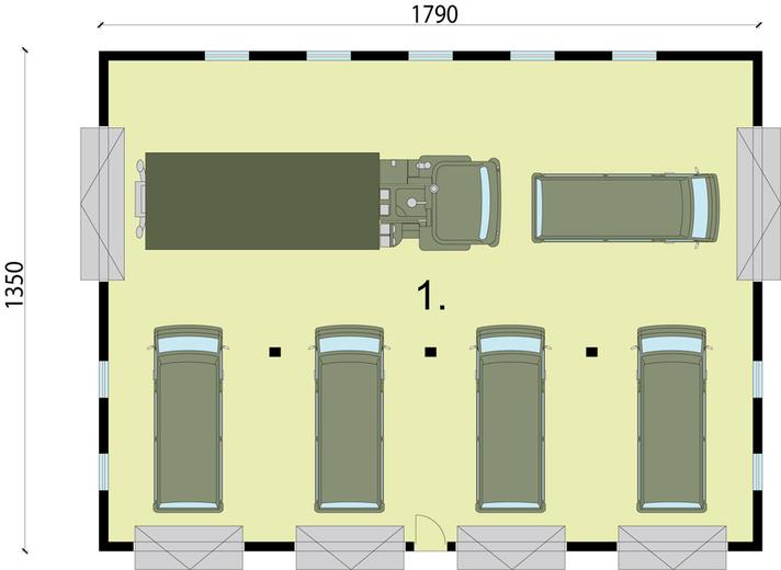 Budynek gospodarczy / Garaż G233
