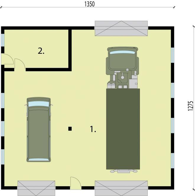Budynek gospodarczy / Garaż G235