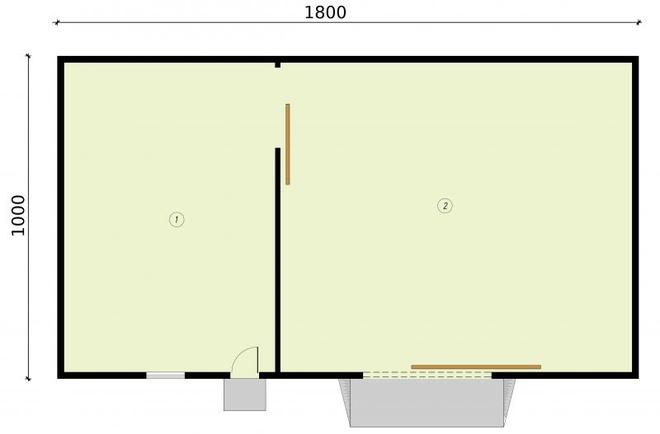 Budynek gospodarczy / Garaż G240A (drewniany)
