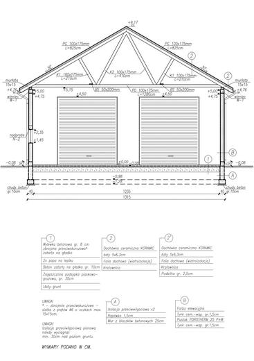 Budynek gospodarczy / Garaż G243