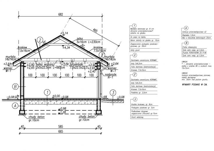 Garaż / Budynek gospodarczy G255 