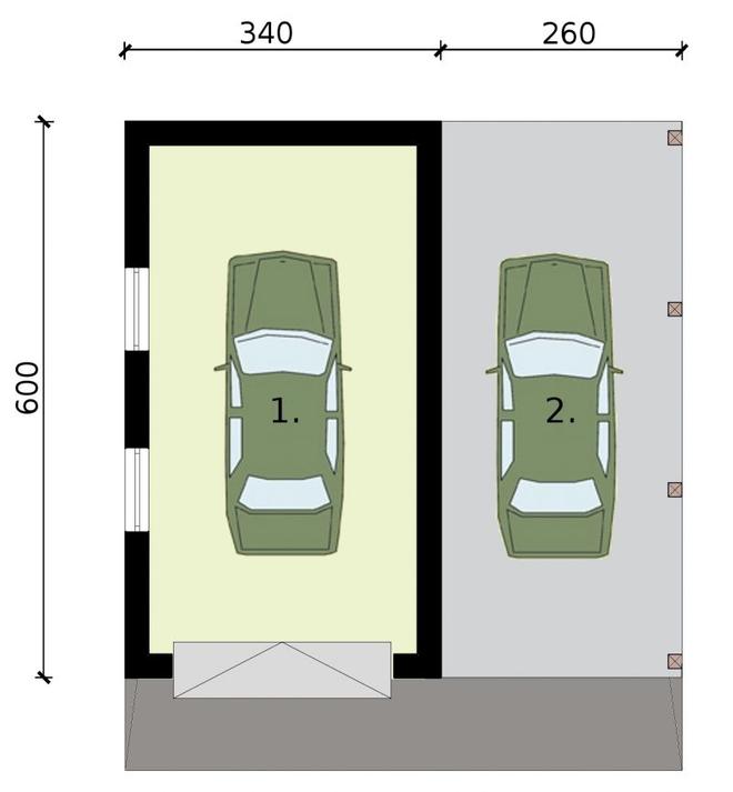 Garaż / Budynek gospodarczy G266
