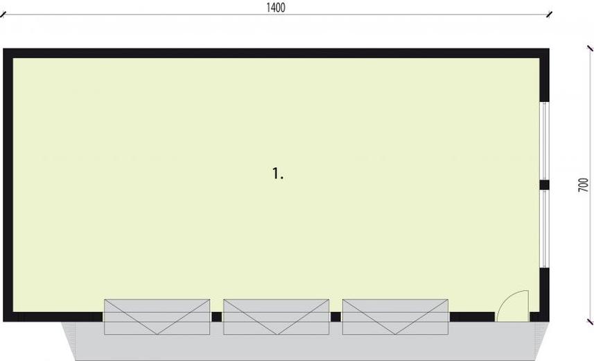 Budynek gospodarczy / Garaż G270