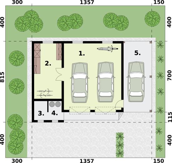 Garaż / Budynek gospodarczy G281
