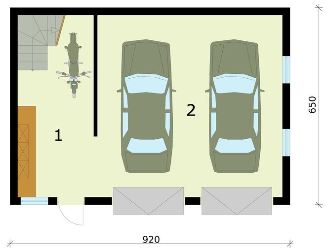 Garaż / Budynek gospodarczy G295 (drewniany)