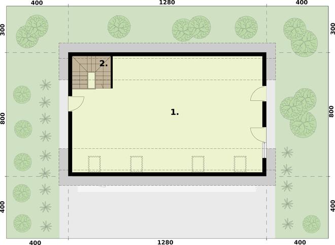 Garaż / Budynek gospodarczy G299A