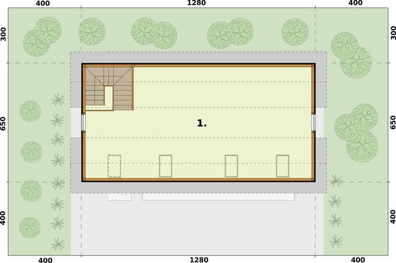 Garaż / Budynek gospodarczy G299 (drewniany)