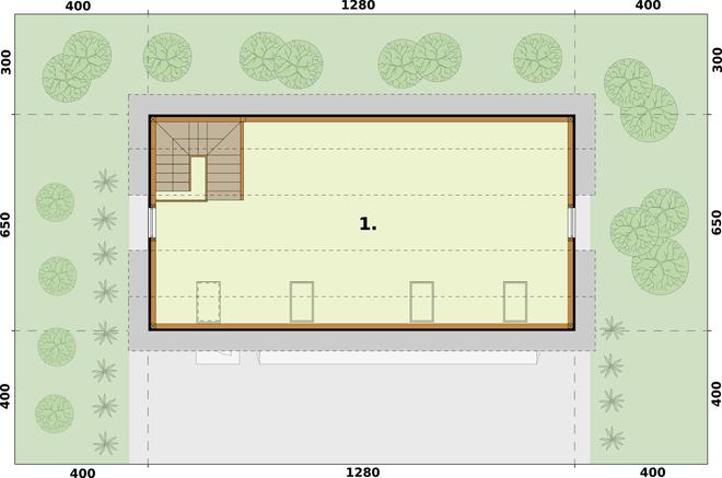 Garaż / Budynek gospodarczy G299 (drewniany)