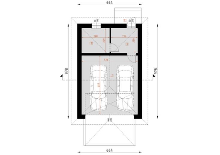 Garaż dwustanowiskowy G30