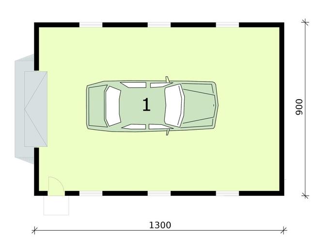Budynek gospodarczy / Garaż G302
