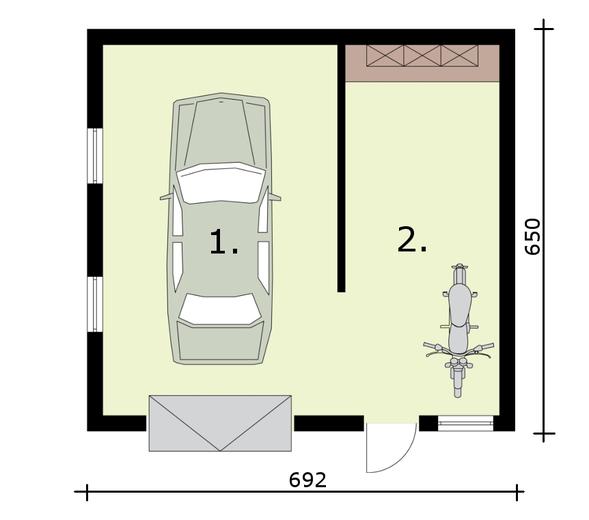 Garaż / Budynek gospodarczy G308