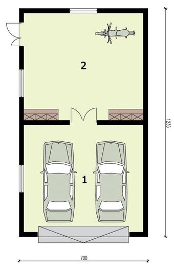 Garaż / Budynek gospodarczy G319 