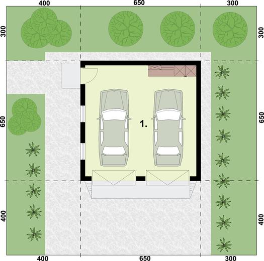 Garaż / Budynek gospodarczy G330C 