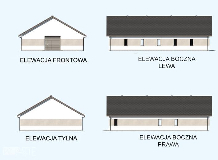 Budynek gospodarczy / Garaż G349 (drewniany)