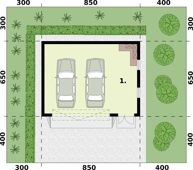 Garaż / Budynek gospodarczy G354